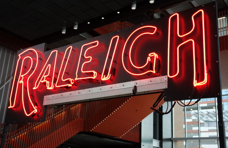 raleigh in neon